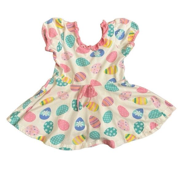 Eleanor Rose Annie Top White with Easter Eggs & Marianne Shorts in Pink Size 7-8 - Picture 2 of 9